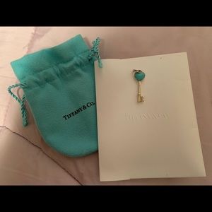 Tiffany &Co Heart Key Pendant/Charm AUTHENTIC